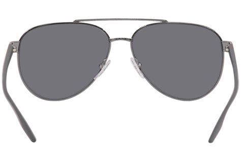 Prada Linea Rossa SPS54T SPS/54T 5AV5Z1 Gunmetal Pilot 